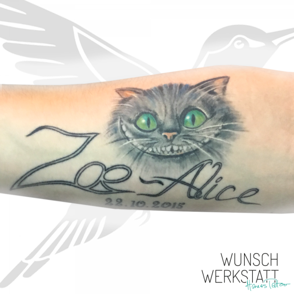 Tattoo Wunschwerkstatt Grinsekatze