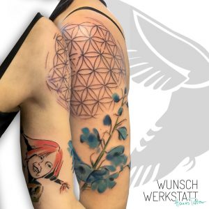 Hanas Tattoo Wunschwerkstatt Pipi Langstrumpf Lebensblume Mandala