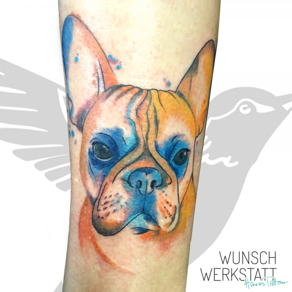 Hanas Tattoo Wunschwerkstatt französische Bulldogge