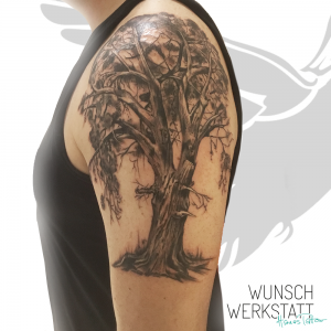 Tattoo Wunschwerkstatt Arm Baum
