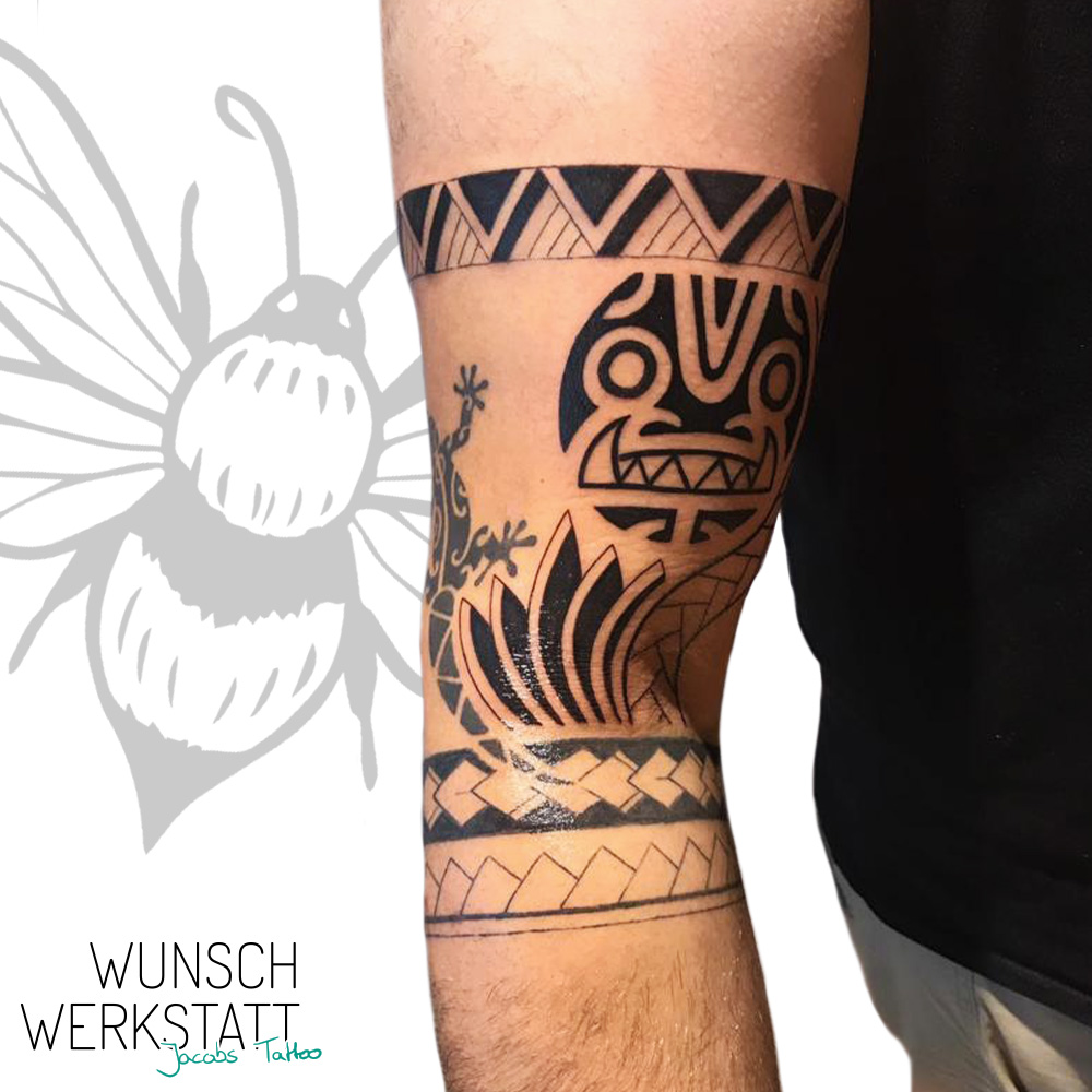 Wunschwerkstatt Jacob Tattoo Armbeuge Maori