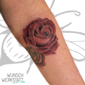 Tattoo Jacob v. Wunschwerkstatt - Rose Unterarm